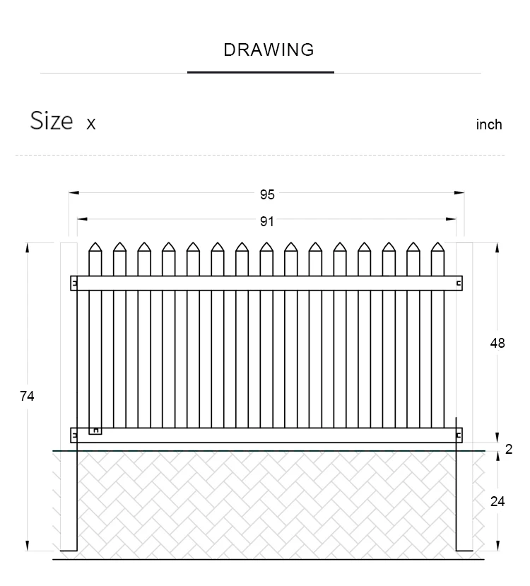 Uv Resistant White Pvc Plastic Vinyl Picket Fence Panels For Sale - Buy ...