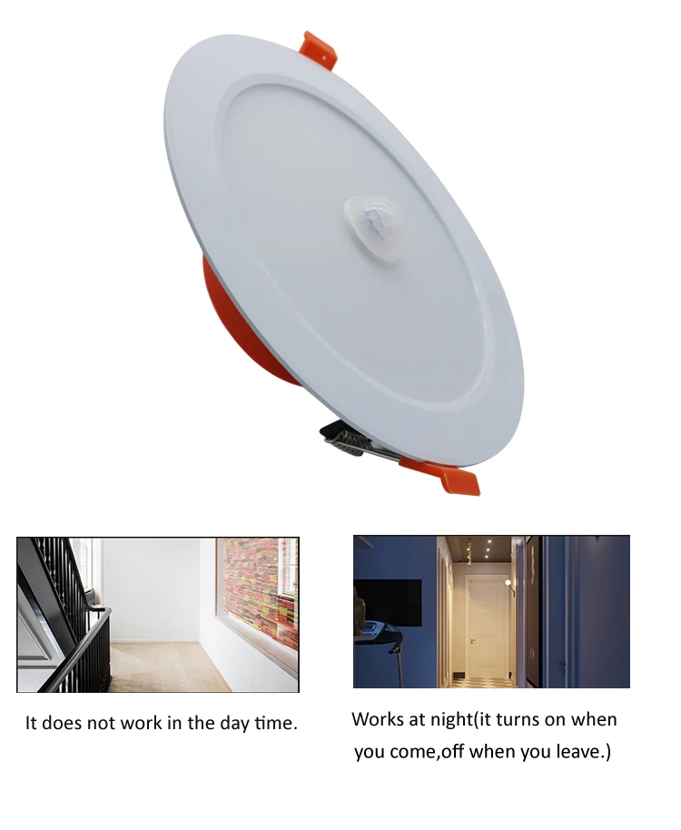 Pir Motion Sensor Led Recessed Light 5w 7w 9w 12w 15w 18w Led Downlight