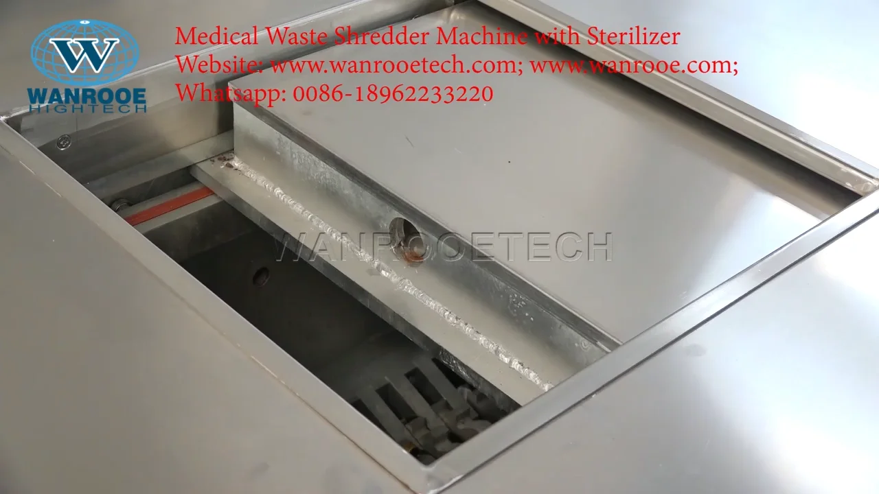 Hospital Waste Treatment Disposal Equipment Medical Waste Shredding Machines With Autoclave