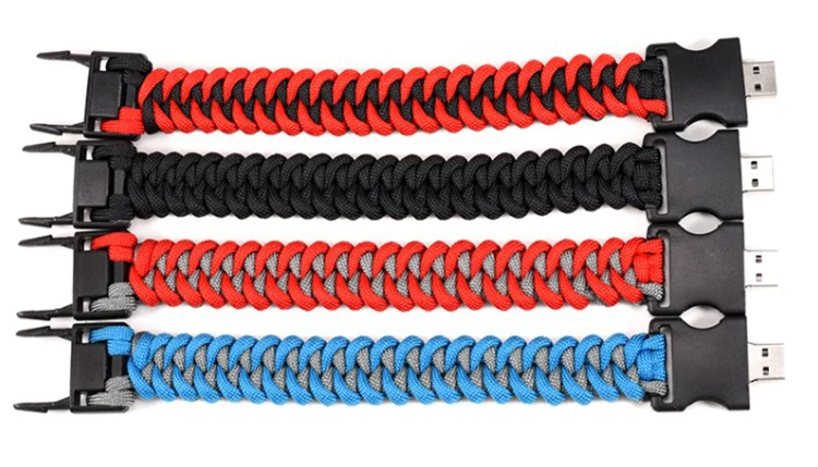 High Quality Rope Bracelet Wristband Usb 3.0 Flash Drive 1Tb,32Gb,64Gb Pendrive With Logo Custom 4Gb,8Gb,16Gb Usb Memory Stick - ANKUX.COM