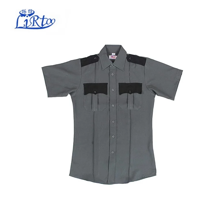 First Class Two Tone Short Sleeve Shirt-Light Gray & Black First Class Two Tone Short Sleeve Shirt-Light Gray & Black