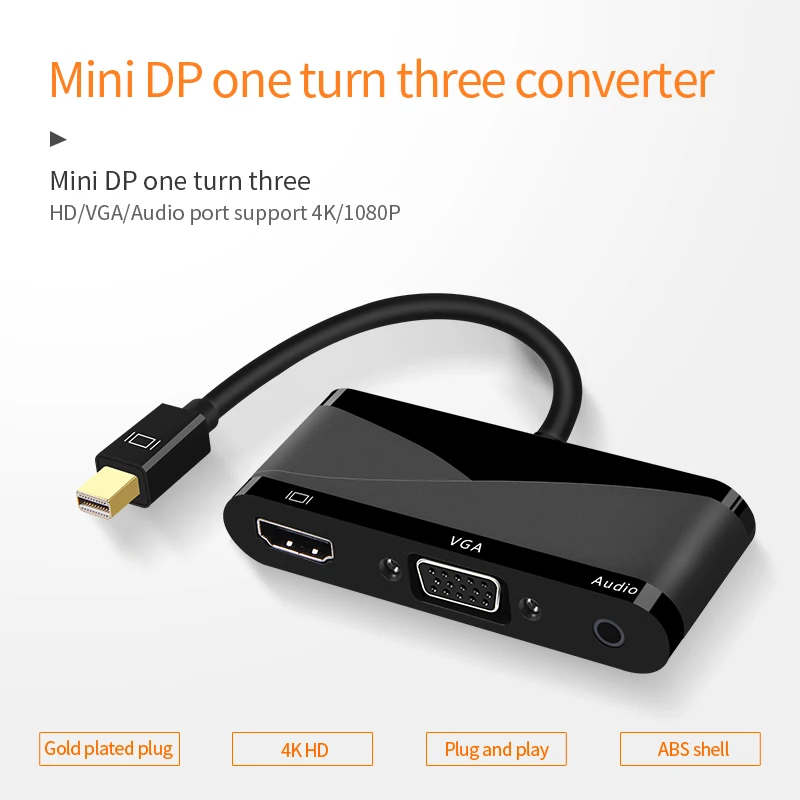 Cost-effective 4 port usb 3.0 hub vga splitter with audio cable