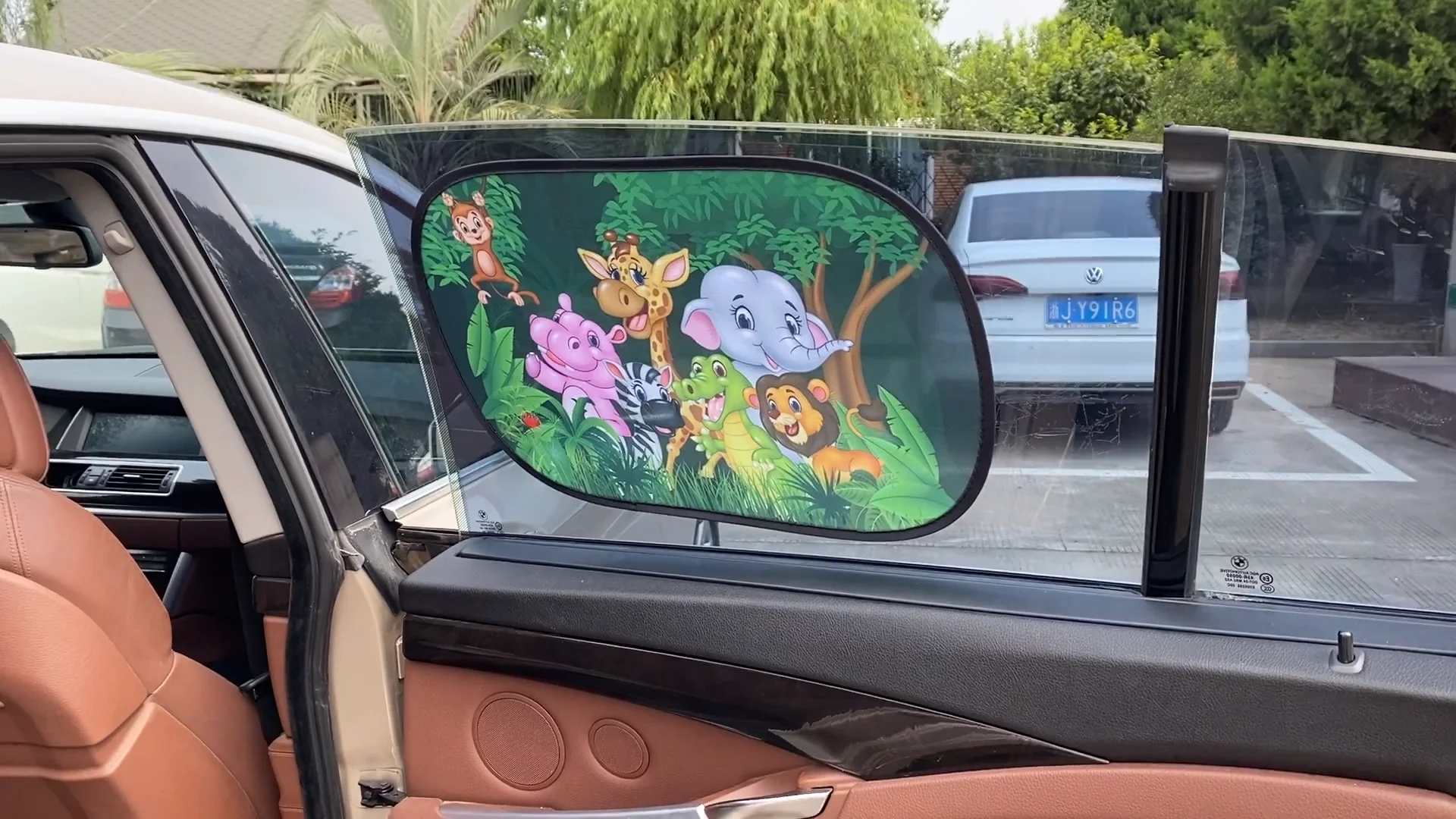 Dark Tinted Static Cling Vinyl Car Side Window Sunshade Car Dark Film