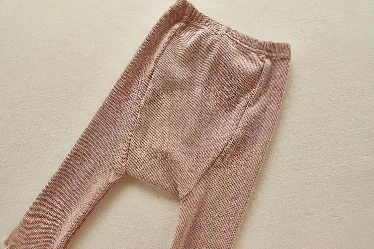 Baby leggings with high waist and big butt thread stretch pants