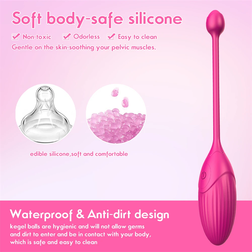 Silicone Sextoy Remote Control Kegel Exerciser Vaginal Weights Pelvic Floor Ben Wa Kegel Balls