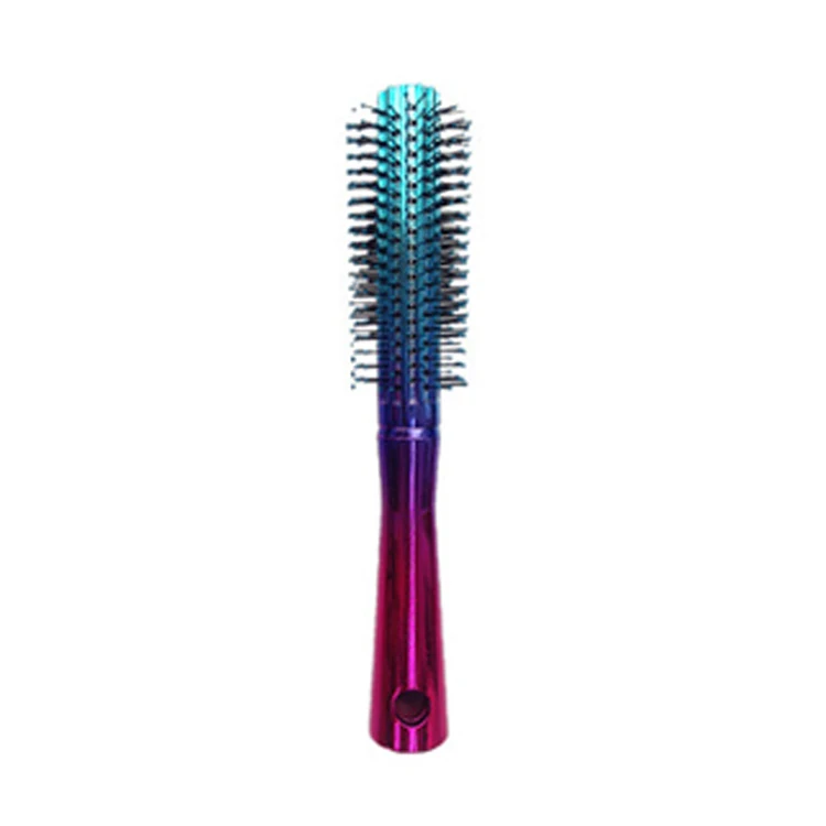 Electroplate Paddle Detangle Hair Brush Round Roller Hair Brushes Cushion Salon Hairbrush For Thin Thick Curly Straight Hair Buy Curly Hair Tangle Teezer Brush Hot Air Brush With Hair Dryer Curly