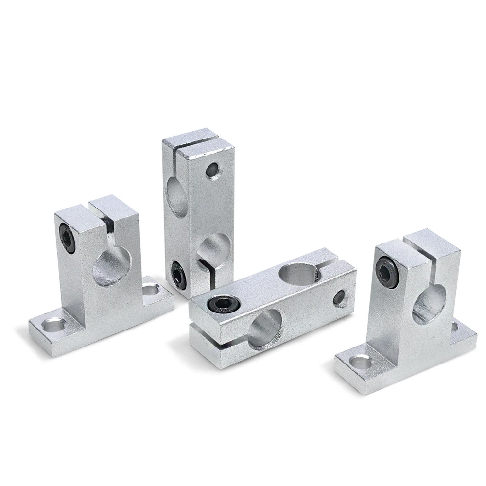 Cross Type Aluminum Clamp Block with Straight Column Fixed Chuck Different Hole Type for Connecting Shafts of Different Diameter factory