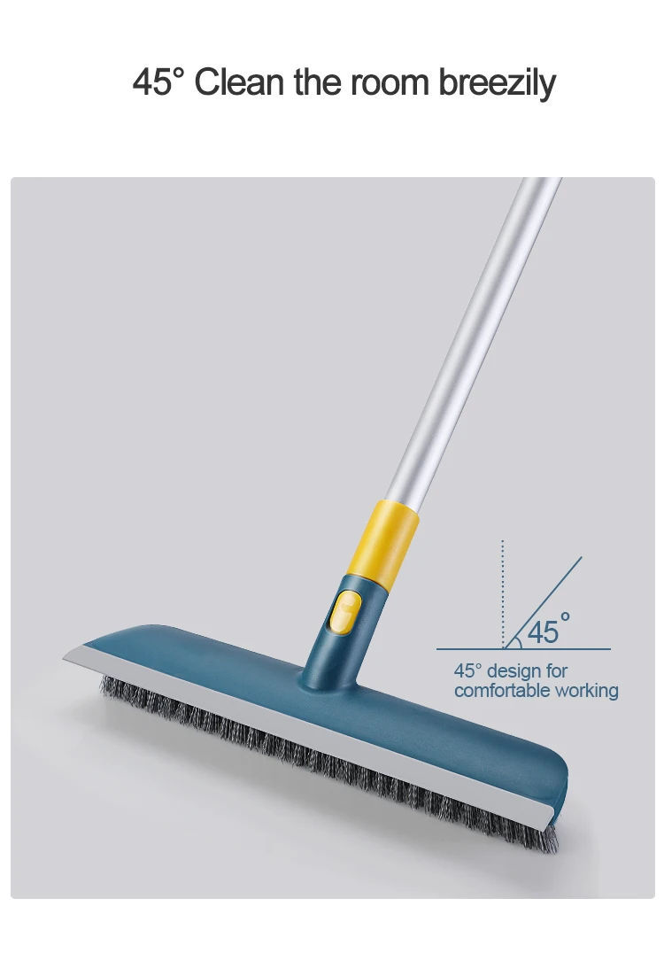 Big Squeegee Carpet Hardwood Floor Tile Floor Double Sides Brush And