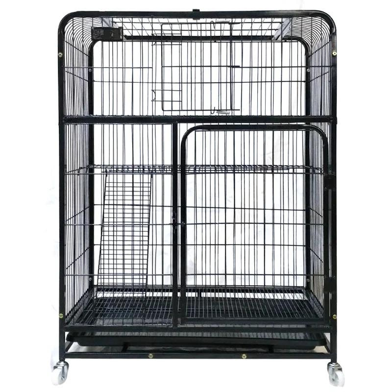 1050#square Tube Three Layers Cat Cage For Small Animals (78*55*105cm ...