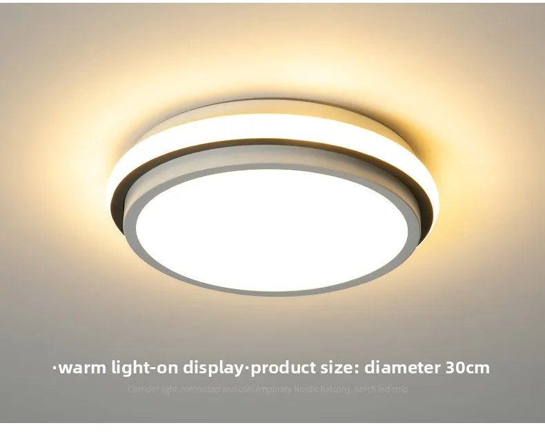 Modern LED Aisle Corridor Entryway Balcony Bedroom Light Tmall Genie Ceiling Light Simple Design with Stainless Steel Base supplier