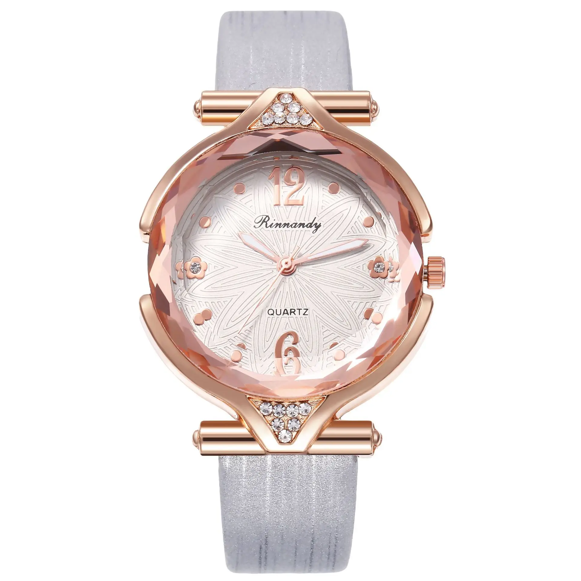 quality women student analog quartz butterfly alloy leather