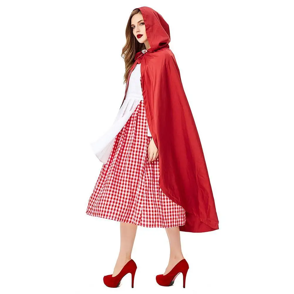 Red Riding Hood Señoras Vestido De Fantasía Cuento De Hadas Traje de Disfraz para adultos de historia
