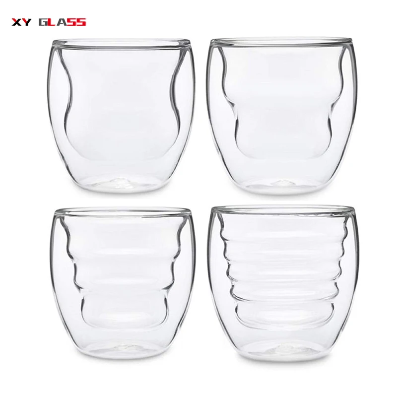 Hand Craft Insulated Drinking Double Wall Cooking Glass Coffee Juice Cup Buy Curva Artisan