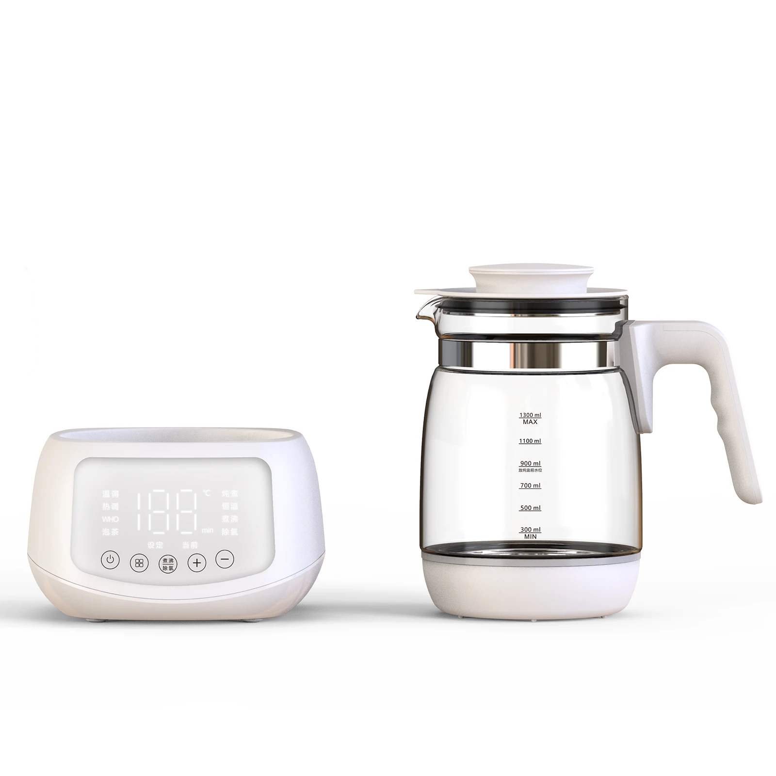 Baby Electric Kettle Bottle Warmer Multi-function Milk Modulator Glass ...