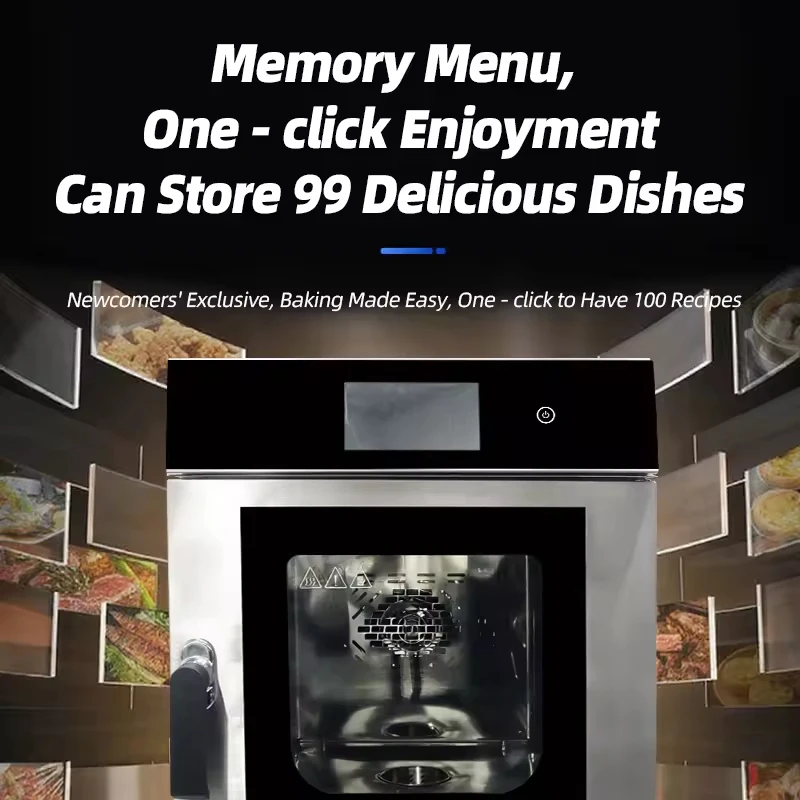 Led Baking Machine 10-Layer Rotary Rack Steam Electric Convection Baking Oven Touch ...