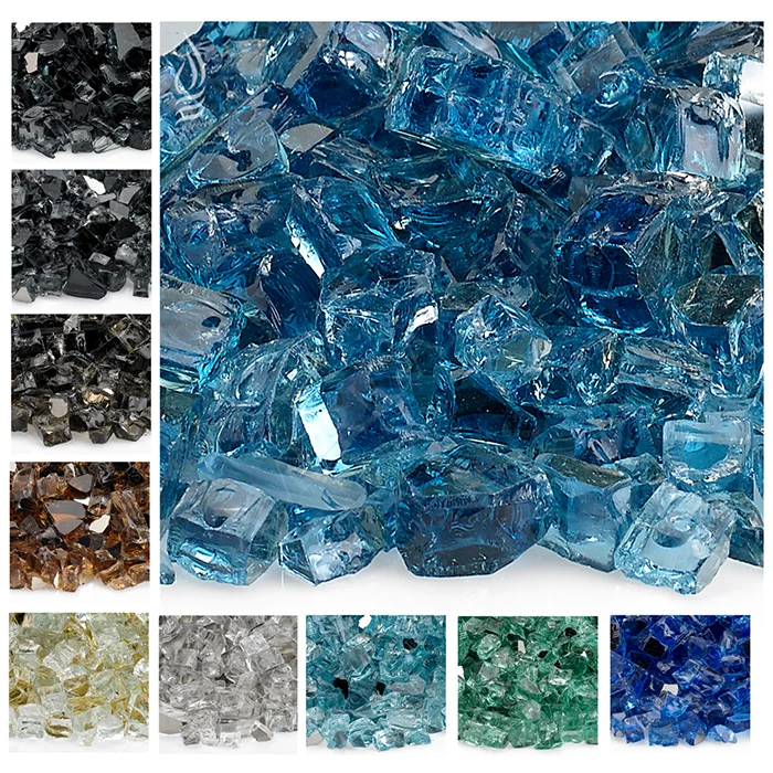 Fireglass 1/2" Green Reflective Fire Glass,10 Lb. Bag Buy 1/2" Green