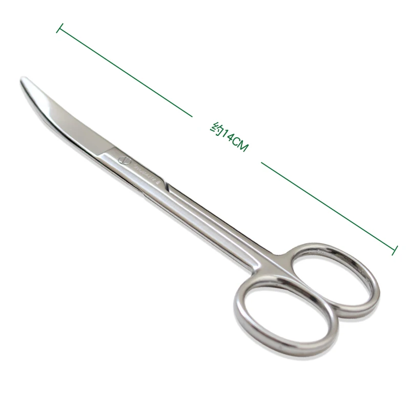 Round Stainless Steel Blunt Ostomy Scissors For Cutting Stoma Bags And