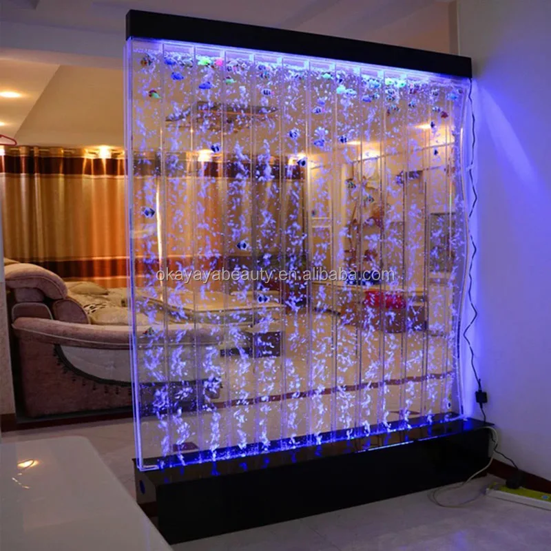 Custom Floor Standing Water Bubble Wall Screen Light Bar Water Bubble