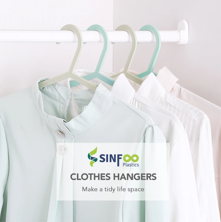 Durable Plastic Adult Garment Coats Clothing Shirt Pants Hanger