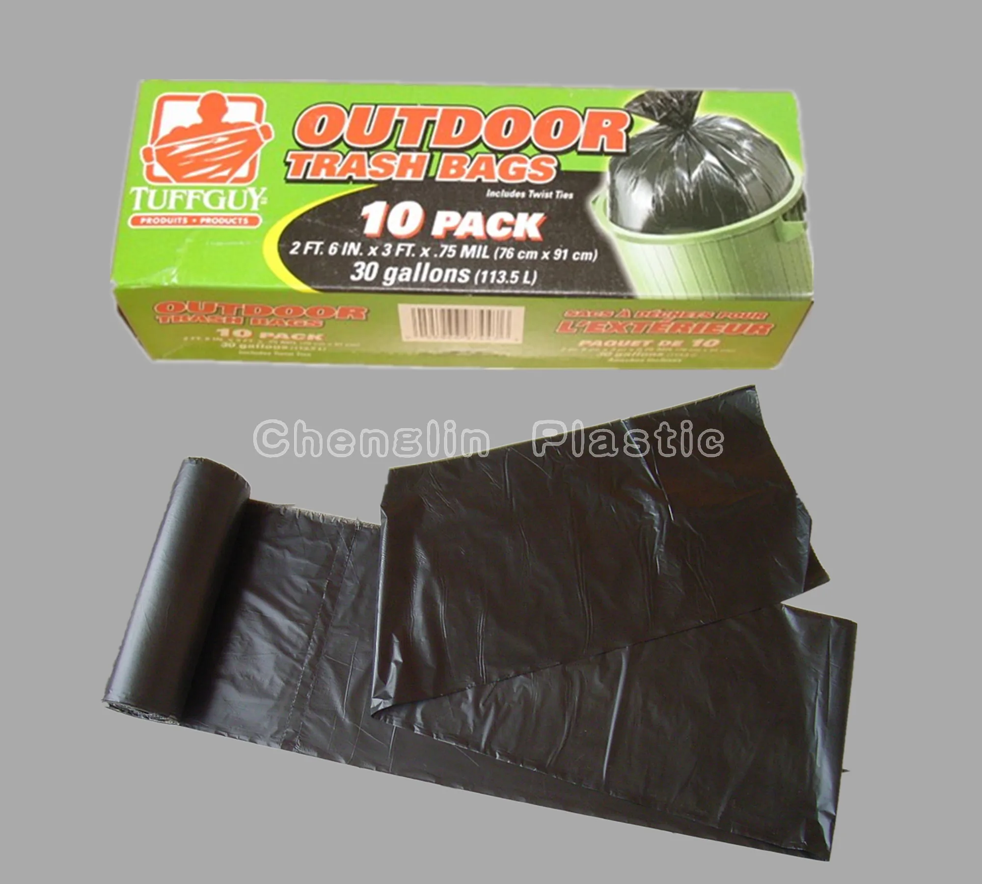 Household cleaning garbage bags