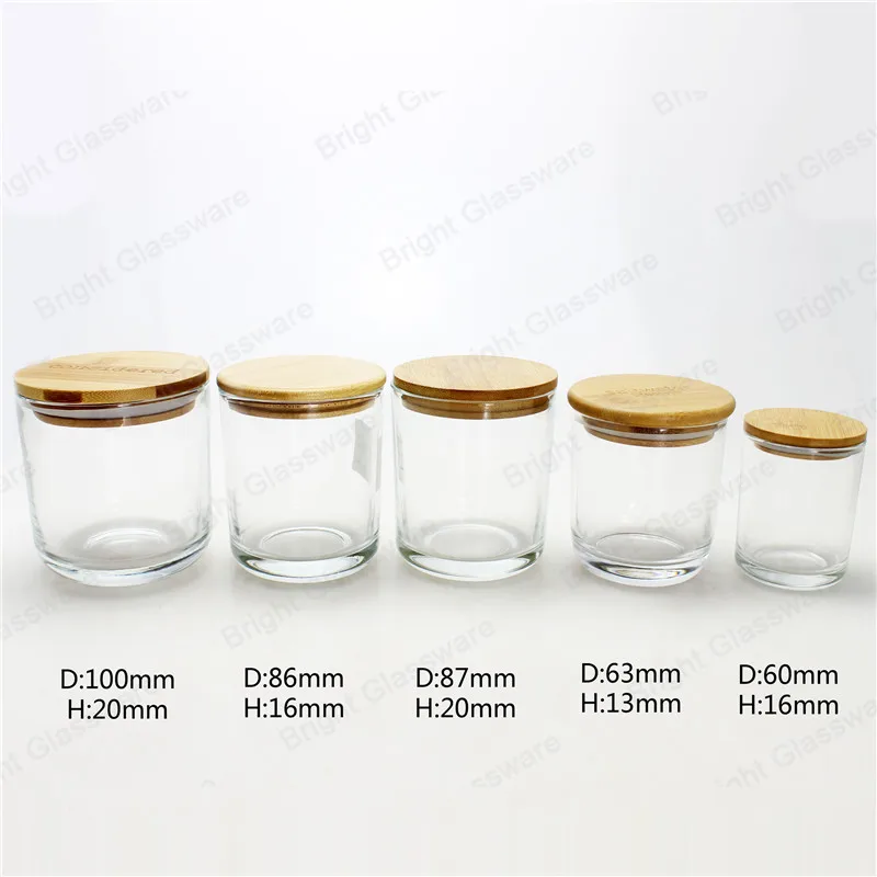 Nice Airtight Glass Mason Jar Sealed Lids,Glass Jar Wooden Lid For Sale