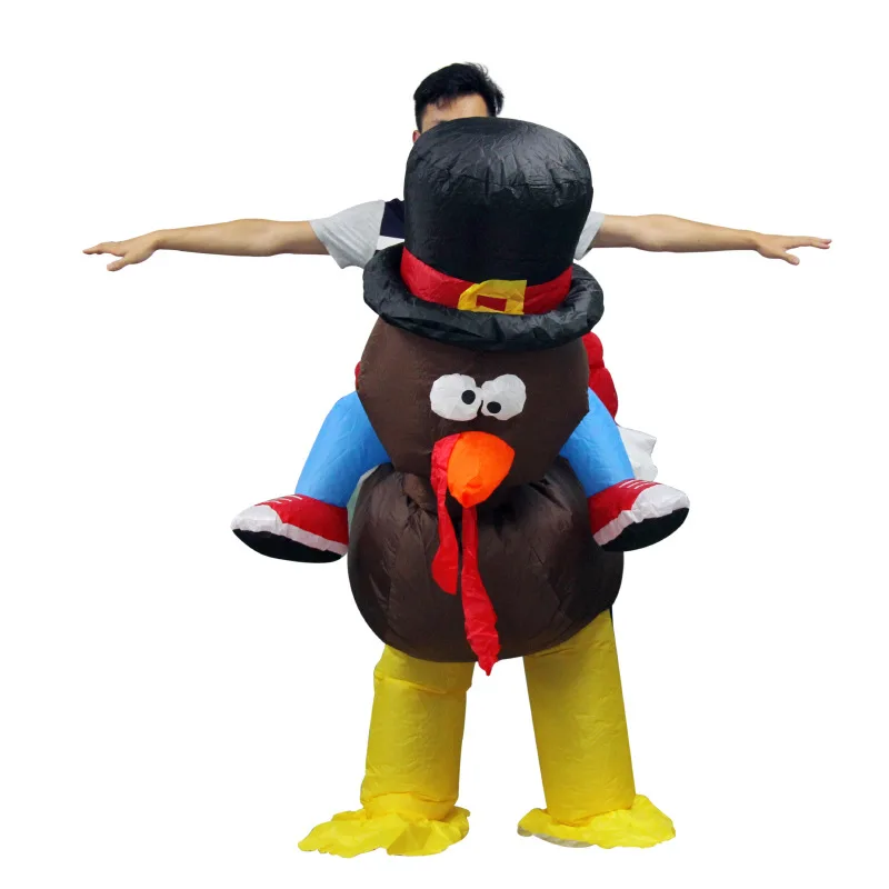 爆炸感恩节复活节土耳其充气服装创意搞笑动物坐骑充气舞蹈服装