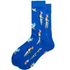 Newest Collection Men Blue Parrot Socks