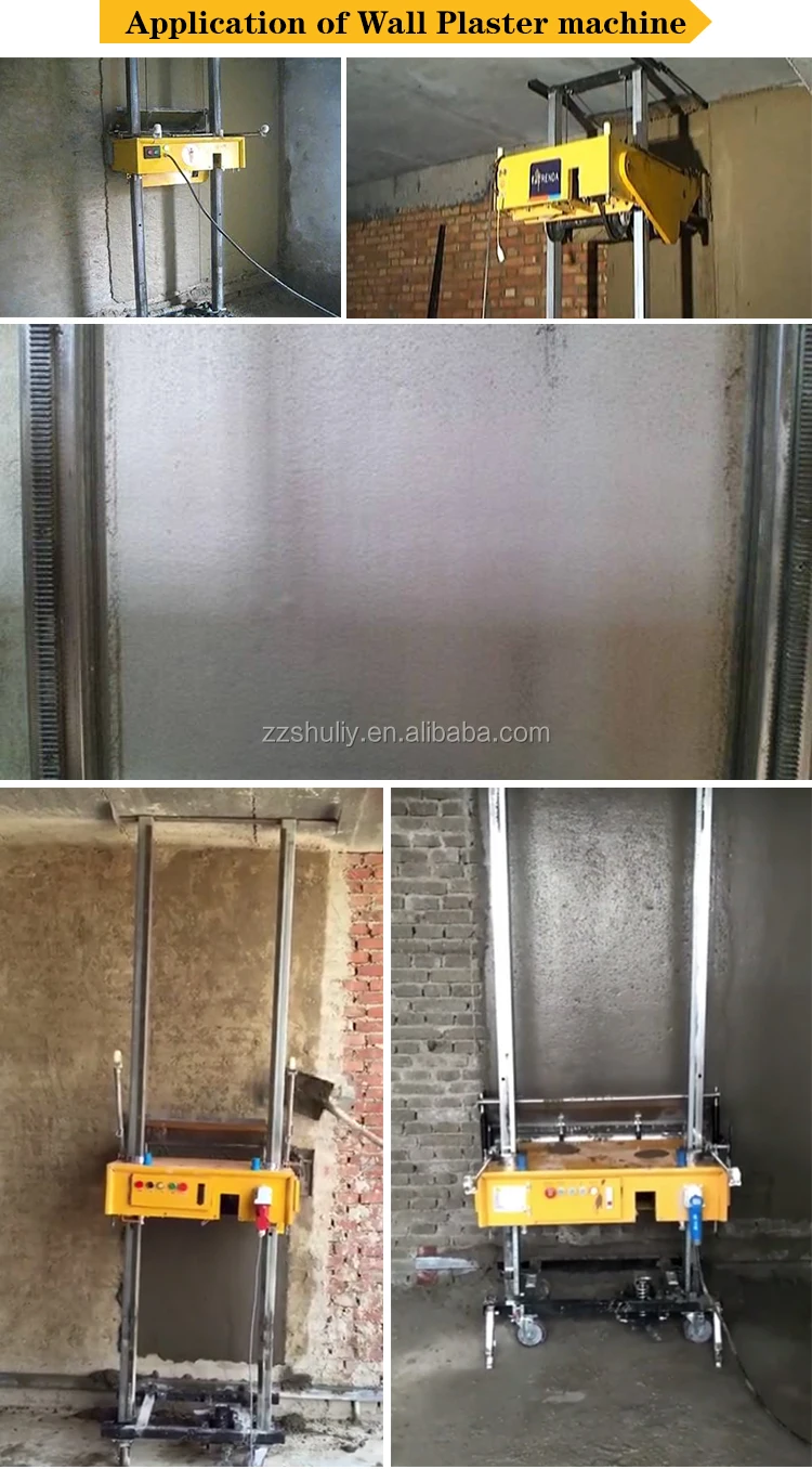 china supplier wall concrete plaster plastering cement mortar rendering machine autonomously