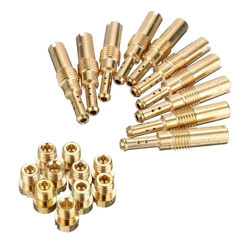 20pcs Carburetor Main Jet Kit With Slow pilot Jet Set Replacement Fir For Pwk Keihin Oko Cvk
