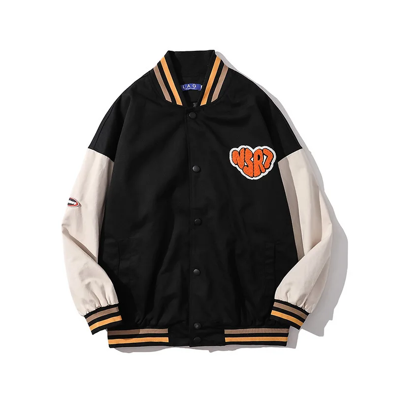 Street Vibe Wind Color Baseball Suit Male Fashion Brand Hong Kong Wind Ins Trend Loose Couple