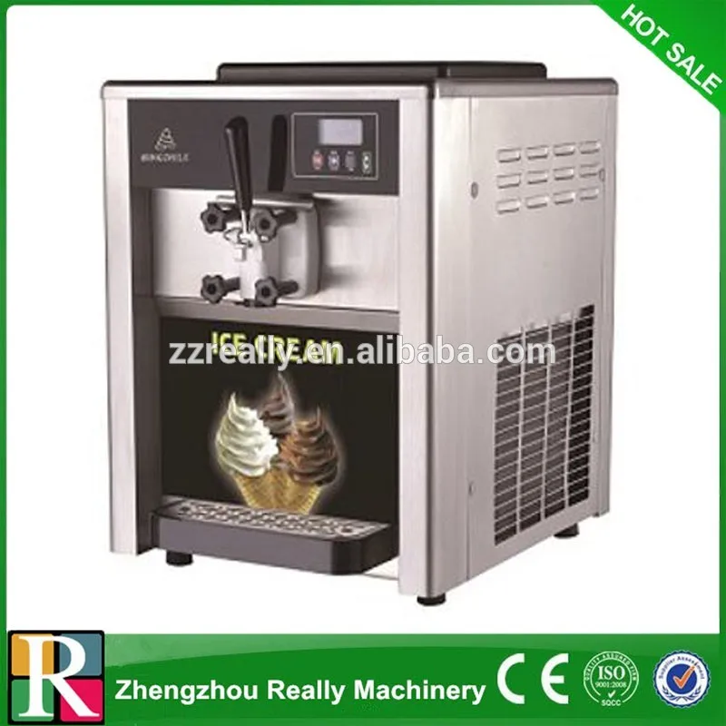 Coffee Shop Ice Cream Machine Commercial Soft Serve Ice Cream Making