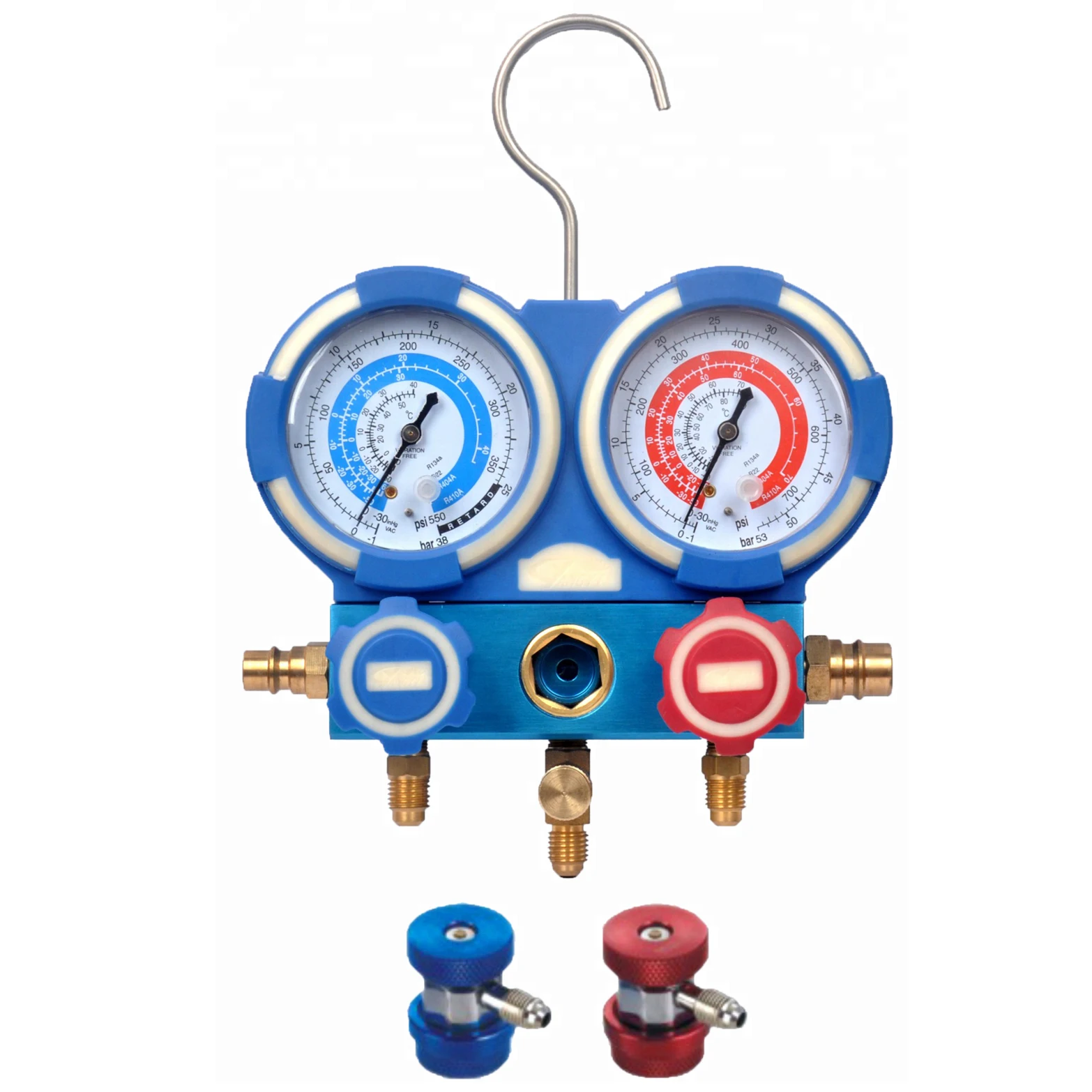 Refrigerant Dual Manifold Pressure Gauge Set For Air Conditioning R410a