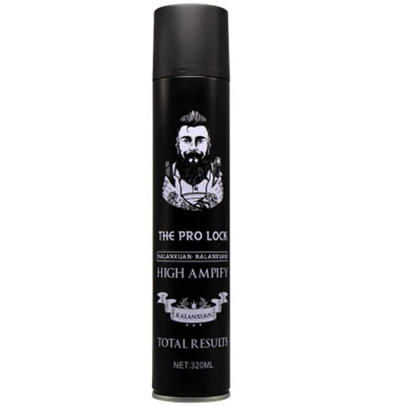 Hot selling custom private label 320ml hair setting spray waterproof matte bottle for fix hair style.jpg