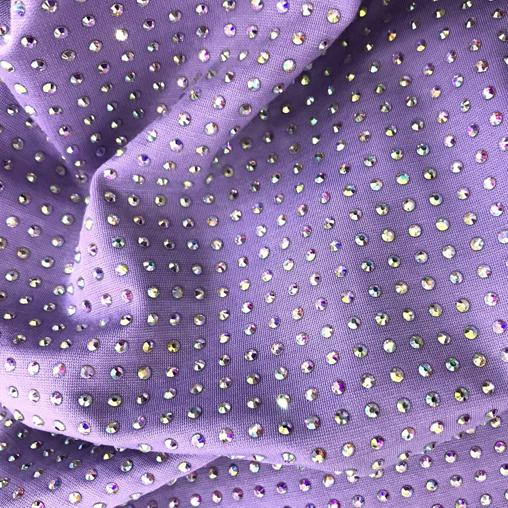 S1139 100cm*100cm Size Stretch Rhinestone Tulle Fabric Crystal Fabric