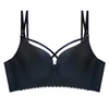 Large size underwear beautiful back bra sexy one-piece thin fat mm anti-sagging gathered without steel ring big chest