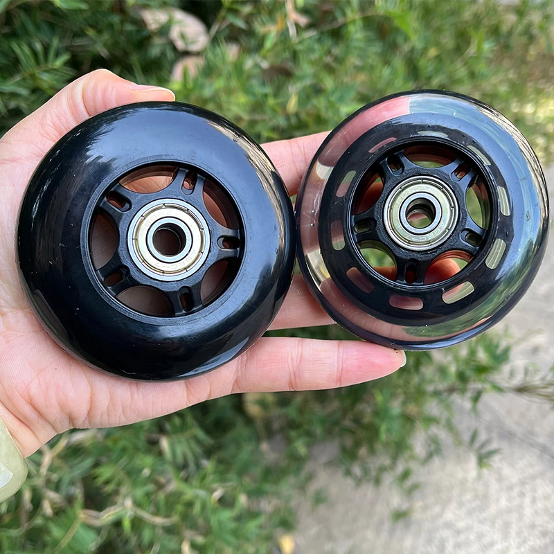 80mm Inline Skate Wheels 72mm 76mm 80mm White Pu Wheels Indoor Outdoor