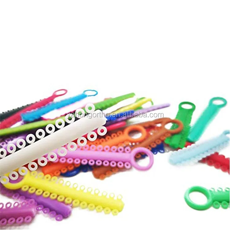 Orthodontic Elastic Ligature Tie Elastomeric Dental Orthodontic Modules