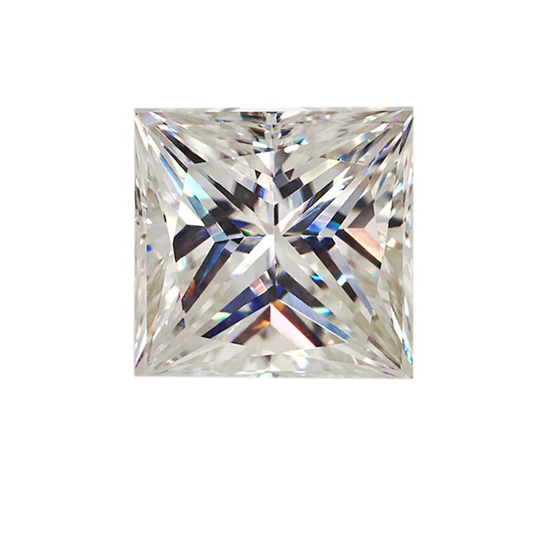 

1CT White D Color fancy Moissanite diamonds High quality synthetic loose princess cut moissanite gemstone