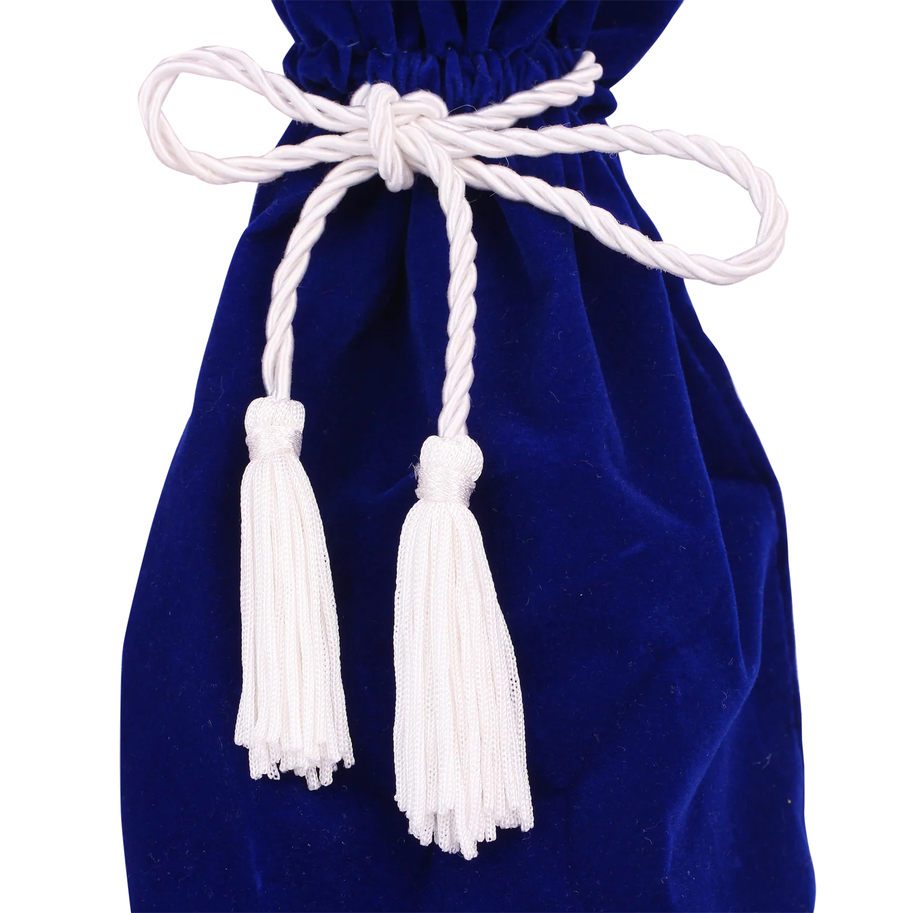 Custom Luxury Wine Velvet Bag Pouch With Tassel And Embroidery Logo For