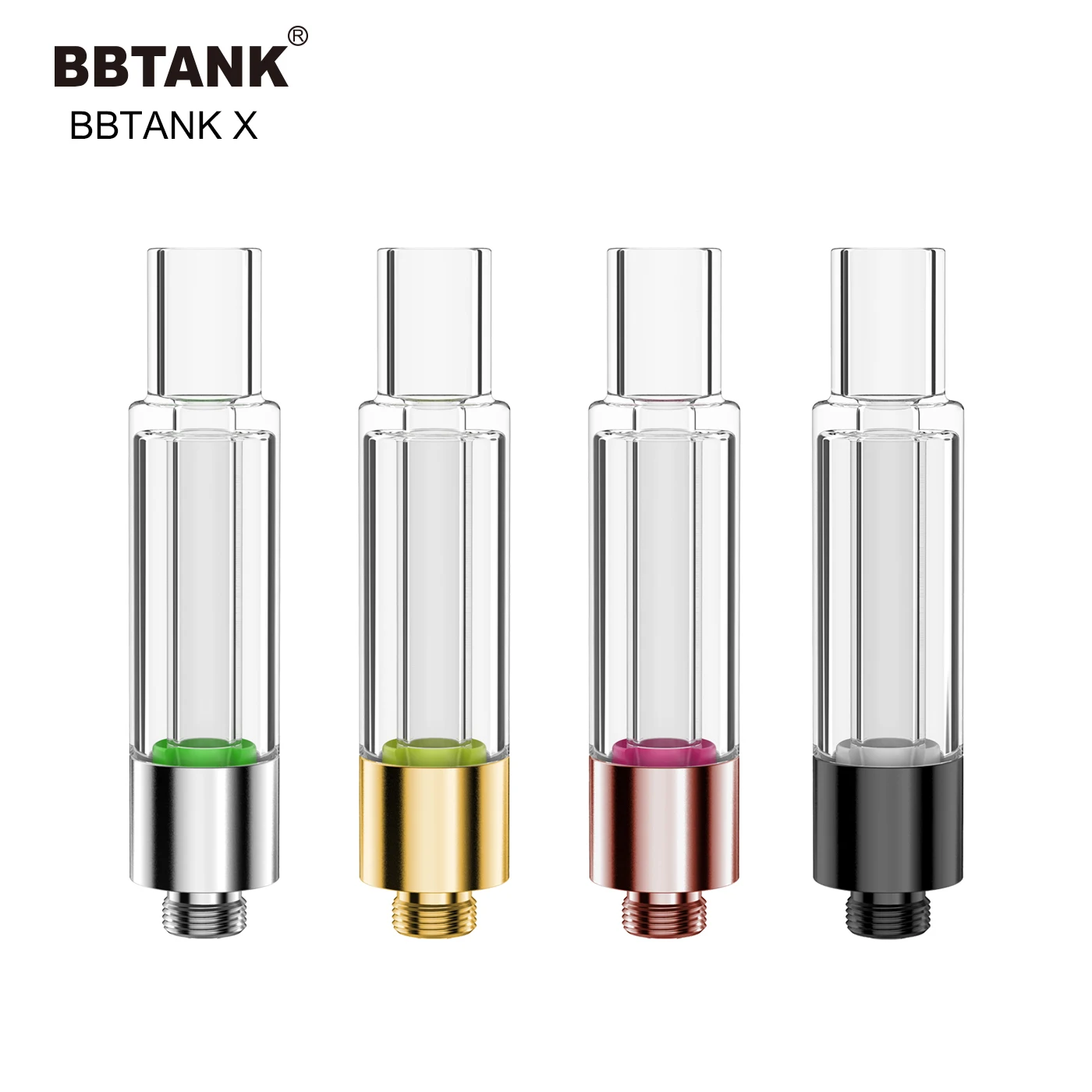 No Lead Full Ceramic Cartridge Vape BBTANK 1ml 510 Cartridge Thick Oil