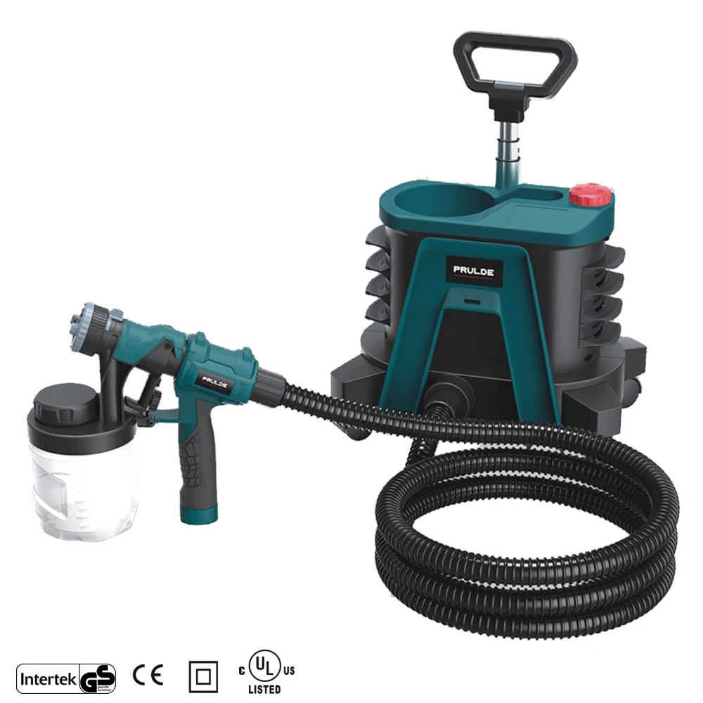 Hvlp Handheld Paint Stain Sprayer Complete Adjustability For Decks