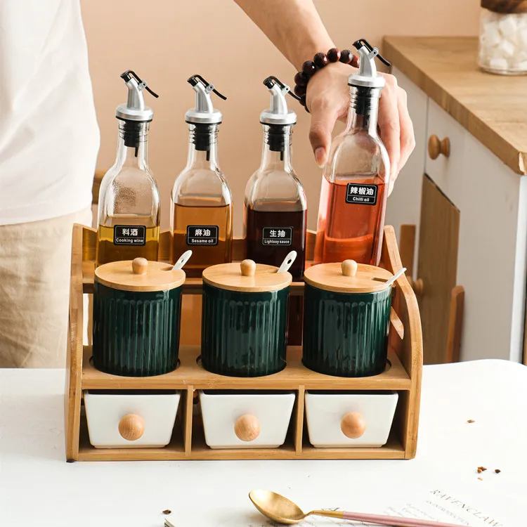 Philosophy Home Trio Glass Condiment Jars Set – Modern Quests