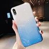 Maxshine Sparkle Shining Glitter Bling bling Clear Gradient Color Soft TPU Cell Phone Case for iPhone 6 7 8 Plus X XR XS Max
