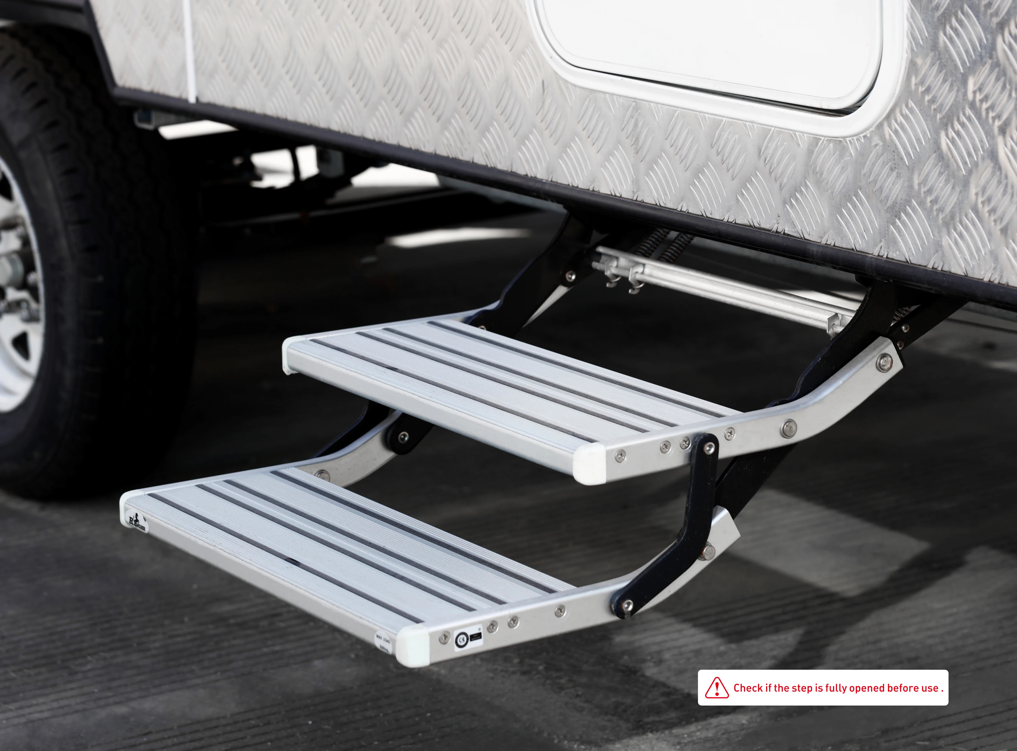 Double Rv Step Manual and Electrical RV Step, Aluminum Alloy Double Ladder Step ...