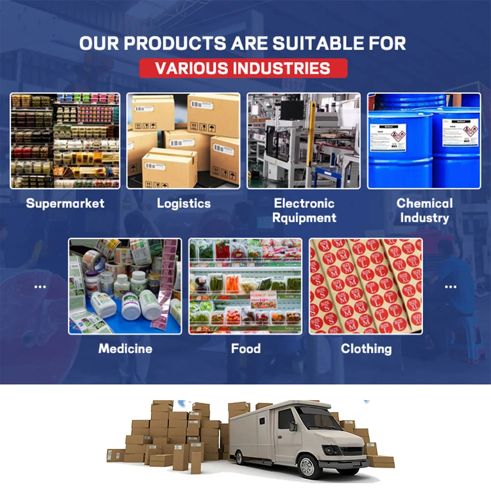 2025 New Arrival 500 Fanfold Thermal Labels 4x6 Direct l Self-adhesive   4  by 6 Thermal Label Printer Labels Direct 100x150mm manufacture