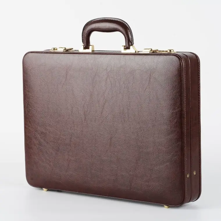 Men Briefcase Luxury Leather Attache Case Leather Briefcase With ...