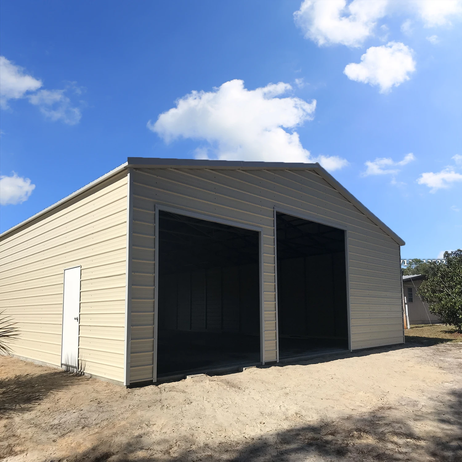 Light Frame Steel Structure Storage Portable Car Garage Garden Shed