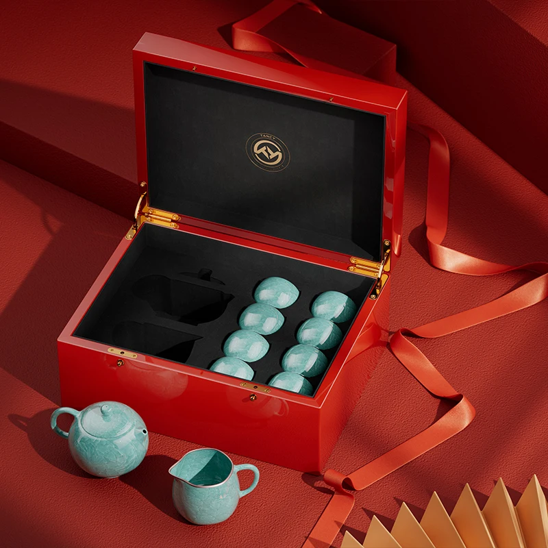 Luxury Tea Set Gift Box Packaging Cups & Saucers Tea Pot Packaging