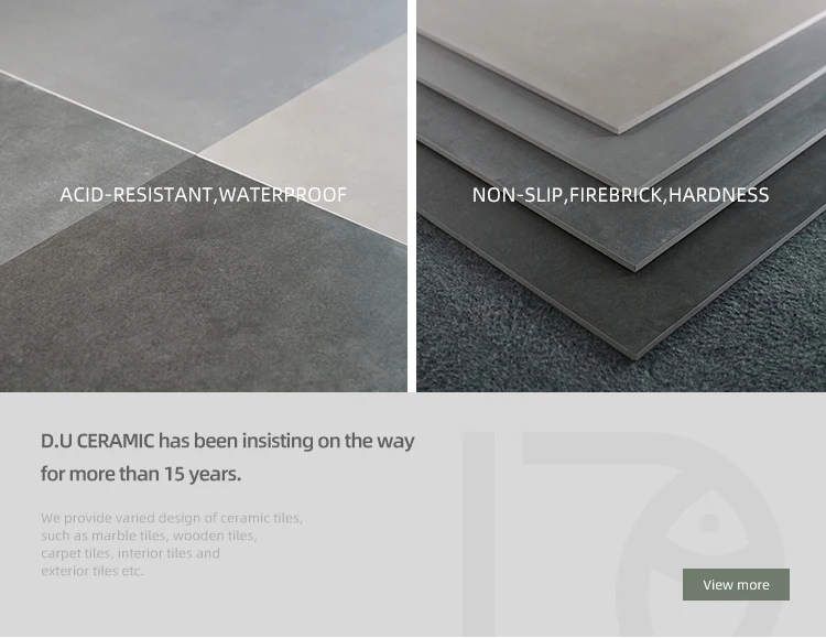 Wholesale Non-slip matt grey glazed tiles 600 x 600 villa porcelain flooring homogeneous gray rustic glaze tile