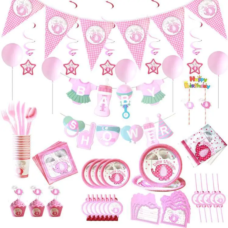 Platos Con Forma De Elefante De Color Rosa Para Baby Shower Gorro De Soplado Decoracion Para Fiesta Suministros Para Fiesta Venta Al Por Mayor Buy Bebe Ducha Partido Suministros Fiesta De La Ducha De Bebe Bebe Ducha